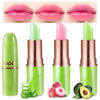 Picture of evpct 3Pcs Aloe Vera Peach Avocado Tinted Lip Balms Tint Stain Lipstick for Women Girls PH Color Changing Lipstick Balm Stain Gift Set Queen Korean Mood Long Lasting Color Change Light Pink Lipstick