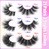 Picture of Mink Lashes Fluffy False Eyelashes Natural Look 14-17mm Cat Eye Lashes Pack, 5D Wispy Curly Fake Lashes by TNFVLONEINS - 21 Pairs 3 Styles