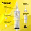 Picture of Hawink 5RL Tattoo Needles Cartridge #12 Standard 5 Round Liner X-Taper 16PCS with Membrane Professional Disposable Finger Ledge Cartridges EN05S-FG-16-1205RL