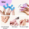 Picture of SUNFATT Toe Separators for Pedicure,Toe Separators for Women,Pedicure Toe Spacers for Separating Toenails or Nails,Easy Finger and Toenail Polish Grooming,Soft Gel Toe Spacers Pedicure Kit.