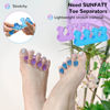 Picture of SUNFATT Toe Separators for Pedicure,Toe Separators for Women,Pedicure Toe Spacers for Separating Toenails or Nails,Easy Finger and Toenail Polish Grooming,Soft Gel Toe Spacers Pedicure Kit.