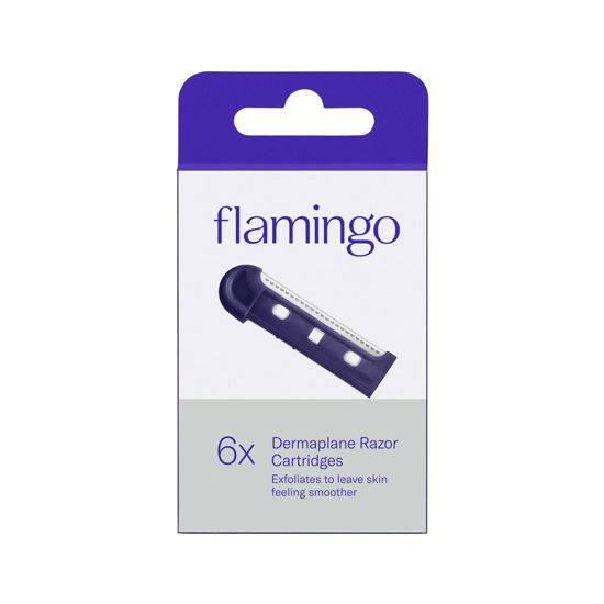 Picture of Flamingo Dermaplane Facial Razor Blade Refills for Women - 6 Count