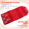 Picture of UGOTRAYS Red Hair Extensions Real Human, Hair Clip in Hair Extensions 70g 7pcs 18 inch,Soft & Natural Straight Double Weft Remy Hair for Women #Red Hair Extensions