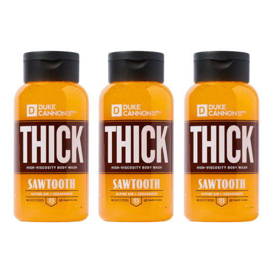 Picture of Duke Cannon THICK High Viscosity Body Wash - Sawtooth, Alpine Air and Cedarwood Scent, 17.5 oz (Pack of 3)