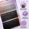 Picture of DIY Lash Extension Kit Lash Clusters With Bottom Lashes 20/30/40/50D 12-18mm Multi-types Individual Lashes Bond and Seal, Spike, Volume Lashes Kit Lash Applicator(40/50 Kit)