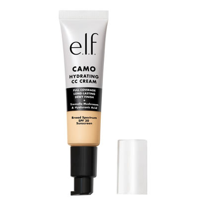 Picture of e.l.f. Hydrating Camo CC Cream, SPF 30, Color Correcting Full Coverage Foundation For A Dewy Finish, Vegan & Cruelty-Free, Fair 100 W