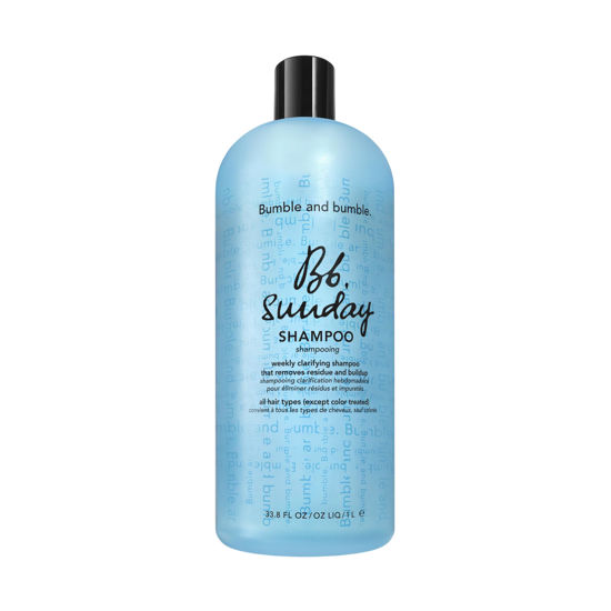 Picture of Bumble and bumble. Sunday Weekly Clarifying Shampoo | Removes Residue, Excess Oil + Pollutants | Color Safe | Curly, Wavy, Straight, 33.8 Fl Oz