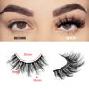 Picture of FARRED Natural Lashes Short False Eyelashes Wispy Mink Eye Lash Fluffy Wispies Eyelash Natural Look 10 Pairs Fake Lashes Pack Volume Lash Strips Pestañas