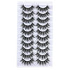 Picture of FARRED Natural Lashes Short False Eyelashes Wispy Mink Eye Lash Fluffy Wispies Eyelash Natural Look 10 Pairs Fake Lashes Pack Volume Lash Strips Pestañas