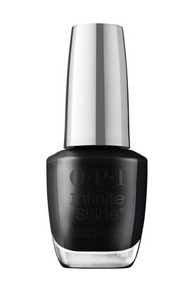 Picture of OPI Infinite Shine Black Onyx | Opaque Dark Black Crème Long Wear Gel Like Nail Polish | Vegan, Long Lasting, Streak Free