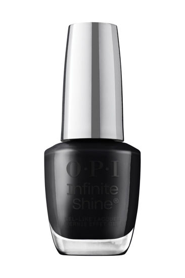 Picture of OPI Infinite Shine Black Onyx | Opaque Dark Black Crème Long Wear Gel Like Nail Polish | Vegan, Long Lasting, Streak Free