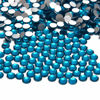 Picture of NCB 3000pcs Flatback Round Glass Nail Art Rhinestones Crystal for DIY Making Accessories Shoes, Clothes, Face Art, Bags, Manicure (Blue Zircon, SS5 3000pcs)
