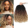 Picture of Aksice 8 Inch 8 Packs Yanky Twist Crochet Hair for Women Pre-looped Mini Twist Hair Bohemian Passion Twist Crochet Hair Boho Crochet Braids Synthetic (1B/30/27)