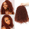 Picture of Aksice Pre-looped Yanky Twist Crochet Hair 10 Inch 8 Packs Bohemian Passion Twist Spring Mini Twist Crochet Hair for Black Women Boho Crochet Braids Synthetic (350#)