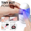 Picture of AILLSA Gel Nail Kit Short Almond Nail Tips 240pcs with 2 In 1 Nail Glue Base Coat and Nail Dehydrator, Soft Gel Full Nail Kit with Nail Lamp Top Coat for Starters Home Salon Valentine's Day