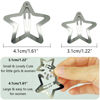 Picture of GKETN 10 PCS 1.22" Star Hair Clips Snap Hair Barrettes Non Slip Star Hair Accessories for Girls Women Cute Lovely 2000s Y2K Silver Metal Hair Clips