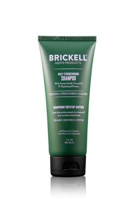 Picture of Brickell Men's Products Daily Strengthening Shampoo for Men, Natural and Organic Featuring Mint and Tea Tree Oil To Soothe Dry and Itchy Scalp, Sulfate Free and Paraben Free, 3.4 Ounce, Scented