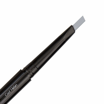 Picture of Eye Embrace Cool Helen: Light Gray Eyebrow Pencil - Waterproof, Double-Ended Automatic Angled Tip & Spoolie Brush, Cruelty-Free