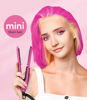 Picture of Terviiix Mini Flat Iron Adjustable Temperature, Travel-Size Mini Hair Straightener, Small Flat Irons for Short Hair/Curls Bangs, Ceramic Portable Tiny Hair Curler, Dual Voltage, Auto-Off, Pink, 1/2''