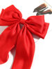Picture of SUSULU Large Hair Bow Clips for Women Red Royal Blue Hair Bows Slides for Girls Satin Hair Barrettes with Long Ribbon Tail,Wedding Birthday Hair Accessories Pack of 2