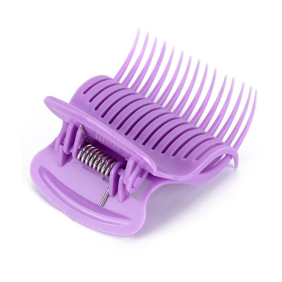 Picture of Tbestmax 24 Hot Roller Clips for Hair Curler Claw Clip Replacement Hair Section Styling for Women Girls Purple