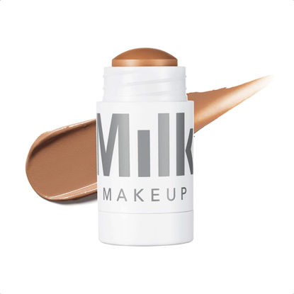 Picture of Milk Makeup Matte Bronzer, Dazed (Light Bronze) - 0.19 oz - Cream Bronzer Stick - Buildable, Blendable Color - Matte Finish - 1,000+ Swipes Per Stick - Vegan, Cruelty Free
