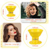 Picture of JANYUN 40 Pcs Yellow Silicone Hair Rollers (Including 20pcs Large & 20pcs Small Heatless Hair Curlers)