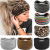 Picture of IVARYSS Wide Headbands for Women, Boho Knotted Head Wraps Turbans, Large African Style Head Bands Hair Accessories, 6 Pack