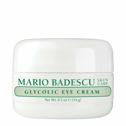 Picture of Mario Badescu Glycolic Eye Cream Anti Aging Skin Care for Fine Lines and Wrinkles, Overnight Eye Moisturizer with Vitamin E, AHA and Cocoa Butter for Combination or Dry Skin, 0.5 Ounce (Pack of 1)