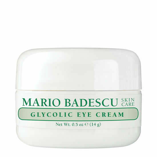 Picture of Mario Badescu Glycolic Eye Cream Anti Aging Skin Care for Fine Lines and Wrinkles, Overnight Eye Moisturizer with Vitamin E, AHA and Cocoa Butter for Combination or Dry Skin, 0.5 Ounce (Pack of 1)
