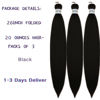 Picture of Black Braiding Hair Pre Stretched Braid in Hair Extensions for Black Women