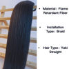 Picture of Black Braiding Hair Pre Stretched Braid in Hair Extensions for Black Women