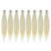 Picture of DIFUNEE Pre-stretched Braiding Hair - 16 Inch 8 Packs Off-White Super Long Braiding Hair For Twist or Box Braids, Yaki Texture Hot Water Setting Synthetic Braiding Hair Extensions (16 Inch, #613-8P)