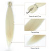 Picture of DIFUNEE Pre-stretched Braiding Hair - 18 Inch 8 Packs Off-White Mid-Length Braiding Hair For Twist or Box Braids, Yaki Texture Hot Water Setting Synthetic Braiding Hair Extensions (18 Inch, #613-8P)