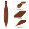 Picture of DIFUNEE Pre-stretched Braiding Hair - 12 Inch 8 Packs Brown Mid-Length Braiding Hair For Twist or Box Braids, Yaki Texture Hot Water Setting Synthetic Braiding Hair Extensions (12 Inch, #30-8P)