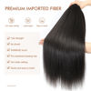 Picture of DIFUNEE Pre-stretched Braiding Hair - 18 Inch 8 Packs Medium Brown Mid-Length Braiding Hair For Twist or Box Braids, Yaki Texture Hot Water Setting Synthetic Braiding Hair Extensions (18 Inch, #4-8P)