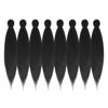Picture of DIFUNEE Pre-stretched Braiding Hair - 14 Inch 8 Packs Dark Brown Mid-Length Braiding Hair For Twist or Box Braids, Yaki Texture Hot Water Setting Synthetic Braiding Hair Extensions (14 Inch, #2-8P)