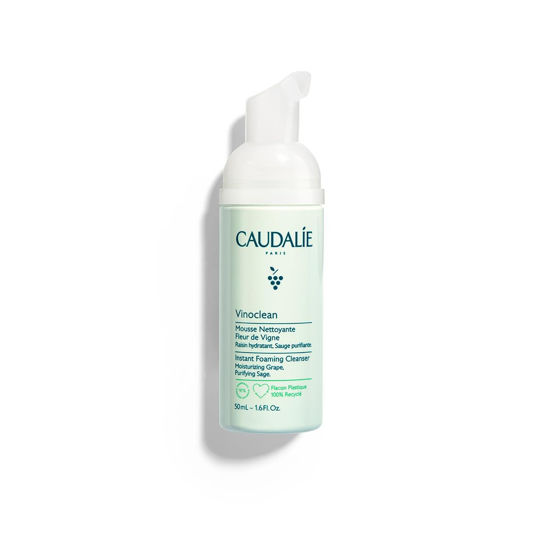 Picture of Caudalie Gentle Foaming Cleanser - Daily Cleanser with Antioxidants to Gently Cleanse and Soften Skin without Soap or Sulfates. Cleanses, Soothes, and Reduces Redness
