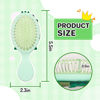 Picture of DINATIS Toddler Hair Brush - Mini Hair Brush for Kids - Travel Brush for Boys and Girls - Baby Detangler Brush for Thin Hair - Dinosaur Brush with Air Cushion - Green