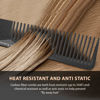 Picture of Styling Comb (5 Pack) | Professional 7 Inch Black Carbon Fiber Anti Static Chemical And Heat Resistant Comb For All Hair Types | Fine and Wide Tooth Comb For Men and Women | By Bardeau Essentials