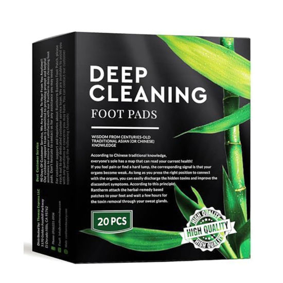 Picture of Foot Paches, Premium Deep Cleansing Foot Pads, Bamboo Foot Paches, Ginger Foot Pads for Promoting Sleeping, Relieving Fatigue and Relaxing Muscles & Tendons and Eliminate Moisture 20 Packs