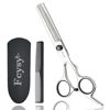 Picture of Thinning Shears for Hair Cutting, Fcysy 6 Inches Professional Hair Thinning Scissors Barber Texturizing Shears, Haircutting Blending Scissor Hair Thinner Layering Scissors with Comb for Dog Women Men
