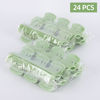 Picture of Tbestmax 24 Hot Roller Clips for Hair Curler Claw Clip Replacement Hair Section Styling for Women Girls Green