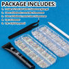 Picture of BELLEBOOST Nail Art Rhinestone Glue Gel&2 Boxes Flatback Gems Kit, 1 Tube of 15ml Rhinestone Gel Glue(UV/LED Needed)+Crystal AB Gems+Flat-Back Round Glass Clear Gemstones with Pickup Tools