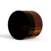 Picture of 8 oz Amber Plastic Cosmetic Jars Leak Proof Container with Black Lid for Cream, Lotion, Powder, ointment, Beauty Products etc, 6 Pcs.