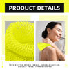 Picture of Geiserailie African Long Bathing Net Sponge Long Net Shower Body Scrubber Back Scrubber Skin Smoother Net Bathing Sponge for Daily Use or Stocking Stuffer (Luminous Yellow)