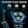 Picture of MAX-T Electric Shaver for Men, Cordless Electric Razor with Travel Case, Wet & Dry Use Men's Electric Shaver with Pop-Up Trimmer, 3D Rechargeable IPX7 Waterproof Rotary Shaver