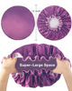 Picture of Aquior Shower Caps, Reusable Shower Cap for Women, Double Layer Waterproof Hair Cap, Large Size for All Hair Lengths,for Girls Spa Home Salon Use (purple)