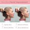 Picture of Contrybox Gua Sha Facial Tools, Rose Quartz Guasha Tool for Face & Eye Gua Sha Stone for Puffiness Reducing & Jawline Sculpting Face Stone Gua Sha Tools for Skin Care Woman GuaSha Stone Tool, Pink