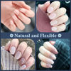 Picture of Luckyfairy Short Coffin Nail Tips, Soft Gel Pre-Shaped Acrylic Short Ballerina Fake Nails, Half Matte Full Cover Clear Press on Flase Nail Tips for Nail Extension Home DIY 360pcs/12 Sizes Gelly Tips